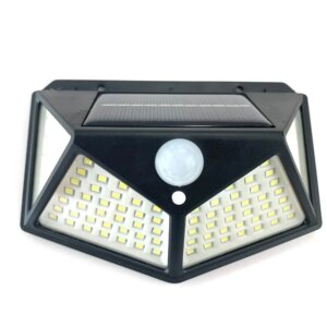 100 LED Solar Street Light Outdoor Solar Lamp Sensor Wall Light Waterproof Solar Powered Street LED