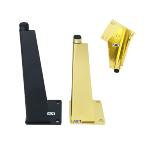 4Pcs/Lot Matte Black Gold Aluminum Alloy Furniture Cupboard Cabinet Leg With Leveling Feet Leveler