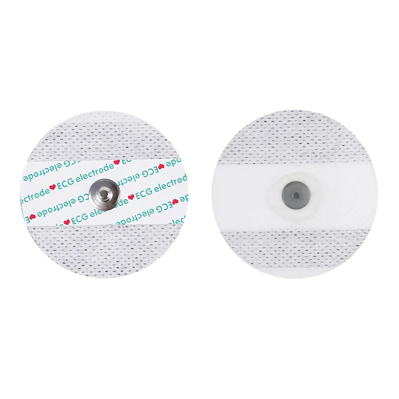 Medical Disposable ECG Electrode Pads, Snap-type Round Shape, Suitable for Holter Monitor Monitor Detector