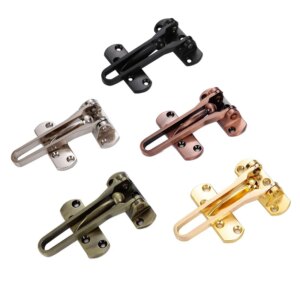 Vacclo 1pc Home Anti-theft Door Buckle Bedroom Kids Room Door Lock Safety Chain Hotel Anti-lock Buckle Insurance Door Bolt