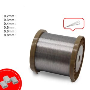0.2/0.3/0.4/0.5/0.6mmMM 1X7 316 stainless steel wire rope for marine seawater softer fishing cable