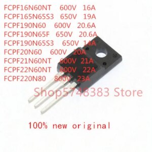 10PCS/LOT FCPF16N60NT FCPF165N65S3 FCPF190N60 FCPF190N65F FCPF190N65S3 FCPF20N60 FCPF21N60NT FCPF22N60NT FCPF220N80 TO-220F
