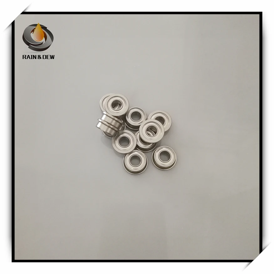 10Pcs 6.35x9.525x3.175 mm FR168ZZ Flange Ball Bearing ABEC-9 fr168