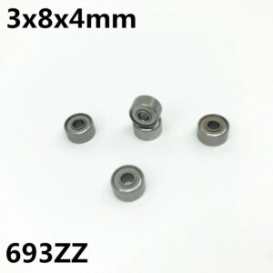 10Pcs 693ZZ L-830ZZ 3x8x4 mm Deep groove ball bearing Miniature bearing High quality 693Z