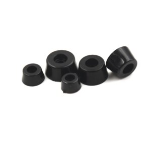 10pcs Anti Slip Furniture Legs Feet Black Speaker Cabinet Bed Table Box Conical Rubber Shock Pad Floor Protector Furniture Parts