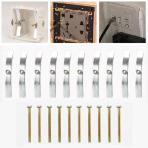 10pcs Wall Socket Mount Cassette Repair Screw Hook Steel Junction Fixed Switch Box Repair Tool Repairing Accessories