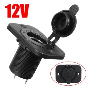 12V Car Motor Boat Waterproof Female Cigarette Lighter Socket Power Plug Outlet