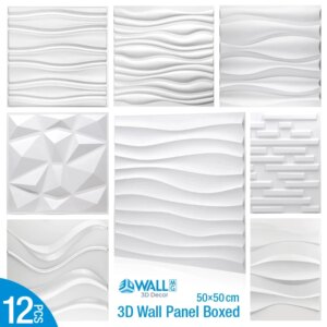 12pcs/lot 50x50cm 3D Wall Panel 3D wall stickers Relief Wall Panel Stickers Living Room Kitchen Bedroom Home Decor Party back