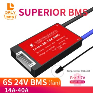 18650 Li ion BMS 6s 24v 15A 40A lithium balance Battery Protection Board With Balance for Scooter