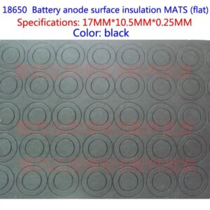 18650 lithium battery insulation gasket paper Pakistan fast insulating film 18650 flat surface pad insulation pad black sticker