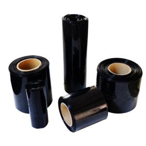 1m long Black PVC heat shrinkable tube packaging film HM battery pack Heat Shrinkable