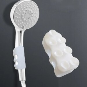 1pcs Suction Cup Shower Holder Suction Cup Bracket Shower Silicone Free Punching Without Traces Suction Cup Stick Shower Holder