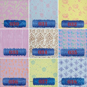 27 Patterns Wall Decoration Paint 5" Rubber Roller Brush Head Without Painting Tools Wallpaper Home Room Painting Machine 30-56