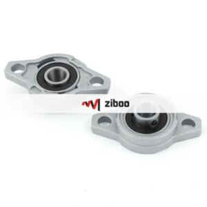 2Pcs KFL000 FL000 Self Aligning Pillow Block Flange Bearing 10mm 0.39"Shaft Gray