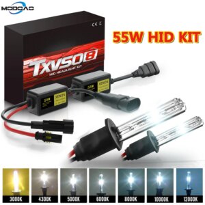 2pcs 12V 55W Xenon H7 HID Conversion Kit H1 H3 H11 9005 Bulb Auto Car Headlight Lamp 3000k 4300k 5000K 6000k 8000K 12000K