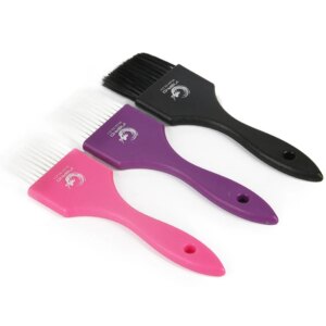 3pcs/set Wide Hair Dyeing Bursh 55mm Width Soft Bristles Short Handle Hair Highlight Dye Color Hairbrush Hairdressing Comb 1430