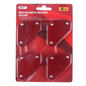 4Pcs/set Hot Sale Triangle Welding Positioner Magnetic Fixed Angle Soldering Locator Tools Without Switch Welding Accessories