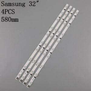 4Pieces/lot LED BACKLIGHT SET FOR SAMSUNG UE32EH5000 TV 32F-3535LED-40EA FROM LTJ320HN07-V A 100%NEW 58CM 10LED