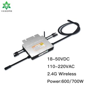 600W 700W PV Micro Inversor Solar MPPT 24V 36V On Grid Tie Inverter Pure Sine Wave 110V 220VAC For 350W 300W Solar Panel