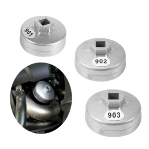 65mm/67mm/74mm Car 14 Flute Aluminum Oil Filter Wrench Socket Remover Kit