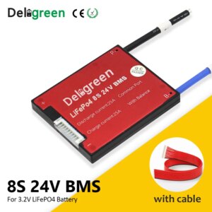 Deligreen 8S 24V 20A 30A 40A 50A 60A BMS for lithium LiNCM LiFePO4 Battery Pack