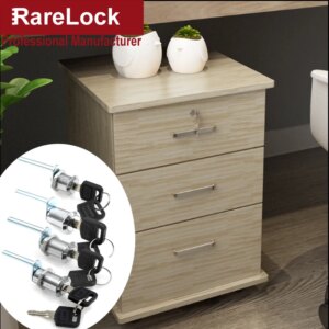 Drawer Cabinet Lock for Office Funiture Desk Home Beside Table Bookcase Tool Box School Locker Hardware Rarelock MS541 hh