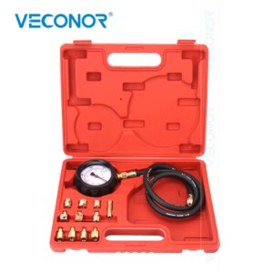 Engine Oil & Transmission Pressure Tester Gauge Diagnostic Test Kit 500 PSI With Blue or Red Case