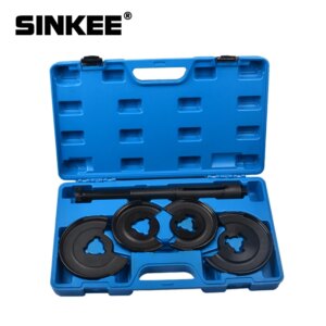 For Mercedes Benz 5pc Coil Spring Compressor Telescopic Repair Tool Kit Strut Tool W123 W124 W202 SK1076