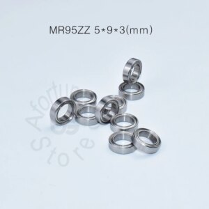 MR95ZZ 5*9*3(mm) 10pieces bearing metal sealed free shipping ABEC-5 chrome steel miniature bearings hardware Transmission Parts