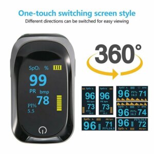 Medical original Fingertip Pulse Oximeter De Dedo Pulso Blood Oxygen Saturation Monitor Finger Pulse Oxygen Heart Rate Meter