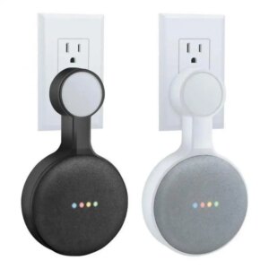 Outlet Wall Mount Hanger Stand For Google Home Mini Voice Assistant US Plug Home Kitchen Bathroom Speaker Holder Drop Ship