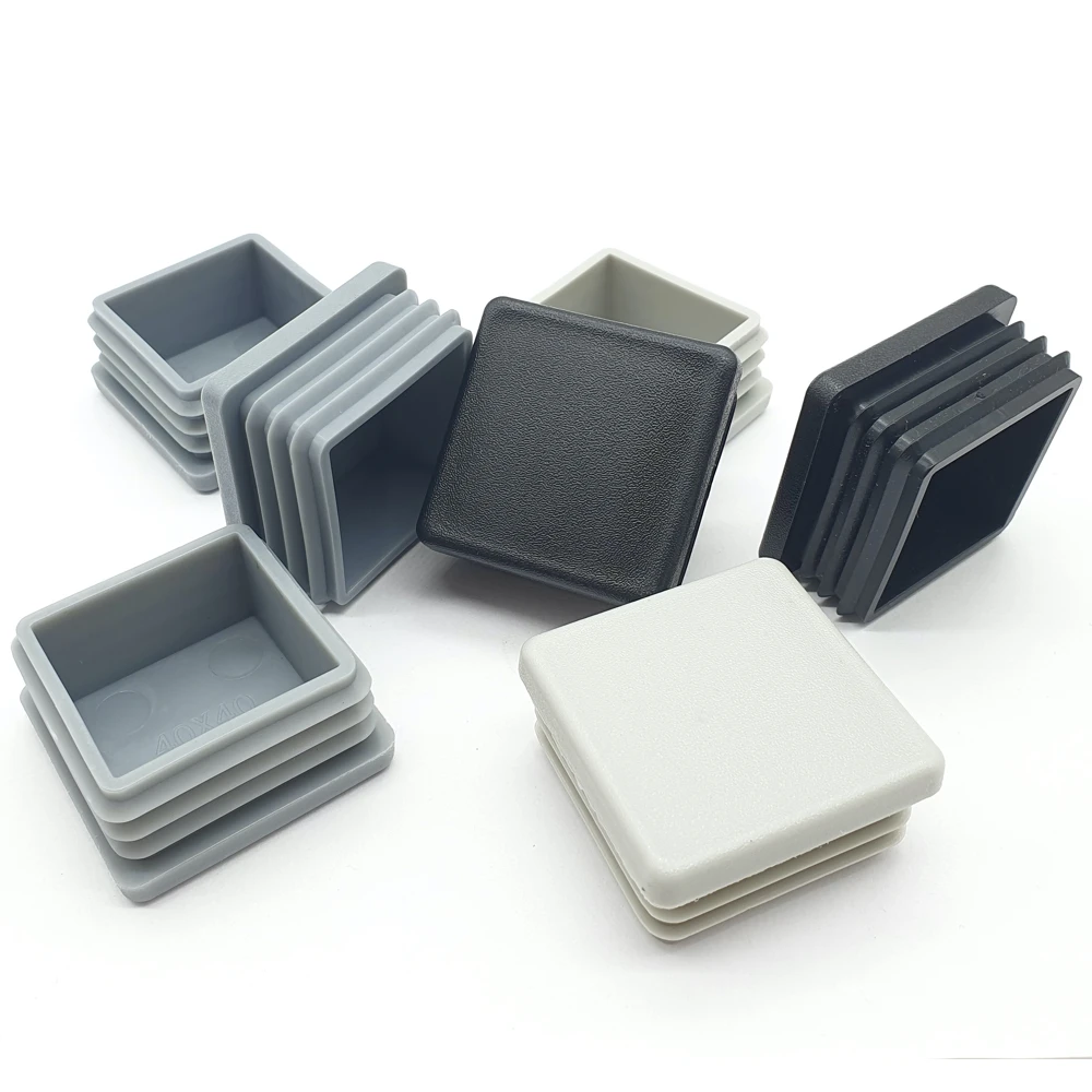 Pipe plug inner square 40x40 mm.