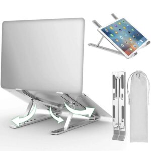 Portable Laptop Stand Aluminium Foldable Macbook Pro Support Adjustable Notebook Holder Base For Tablet PC Computer Accessories