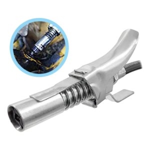 Self-locking Grease Nozzle Sealed Grease Nozzle Heavy Duty Quick Release Grease Machine Coupler Onto Grease Nozzle 10000PSI 1/8"