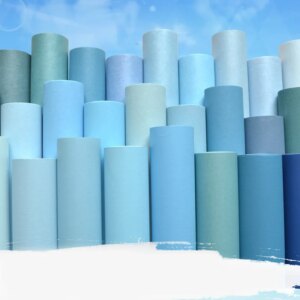 Simple silk non woven fabric solid color living room bedroom Mediterranean light blue wallpaper Turquoise light blue wallpaper