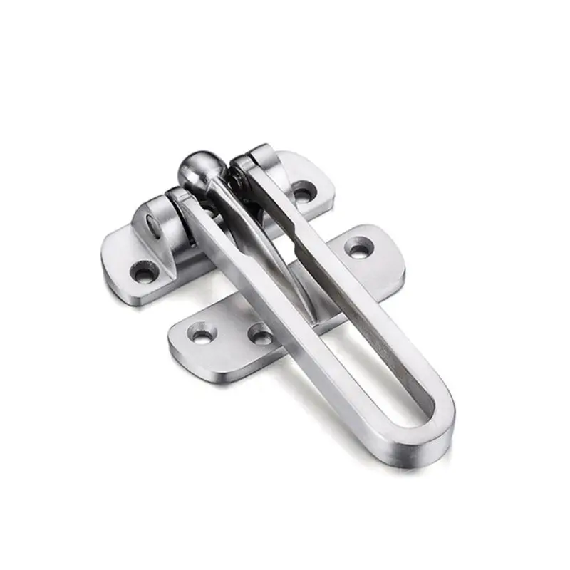 Stainless Steel Hasp Latch Lock Door Chain Anti-theft Clasp Padlock for Home Kit