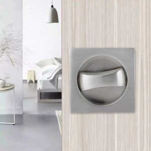 Stainless steel bathroom Round Square keyless indoor balcony sliding door lock concealed hidden door lock
