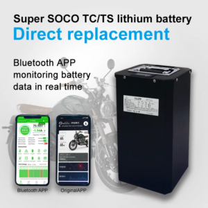 Super SOCO TC TS Lithium Battery Large Capacity Fast Charging