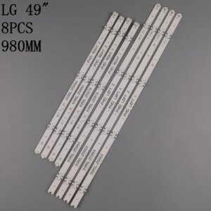 TV LED Array Bars For LG 49LH615V 49LH630V 49LH615V-ZE 49LH630V-ZJ 49LH6420-NE LED Backlight Strips Matrix LED Lamps Lens Bands