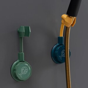 Universal Adjustable Hand Shower Holder Suction Cup Holder Full Plating Shower Rail Head Holder Bathroom Bracket Not Fall Off