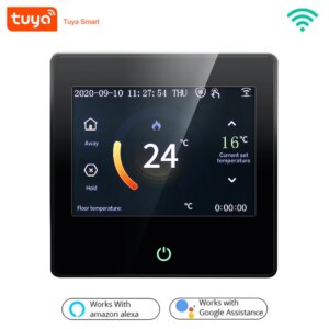 WiFi Smart Thermostat LED Touch Screen Heating Temperature Controller Work for Electric Floor Heating Water/Gas Boiler