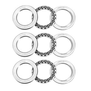 uxcell 3pcs 51108 Single Direction Thrust Ball Bearings 40mm x 60mm x 13mm Chrome Steel