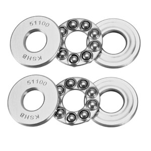 uxcell Thrust Ball Bearings Single Direction 51100 51101 F6-12M F8-16M 51100 2pcs