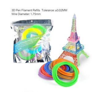 1.75mm 3D Pen Filament Fillament PLA ABS Filament 5m/10m Random Color Children Scribble Tools Tolerance +/-0.02mm