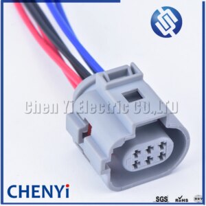 1 Pcs 6 Pin female EGR Valve Connector Plug With 15cm 18AWG Cable Wire Harness For Audi VW 1J0 973 713 G 1J0973713G 42121200