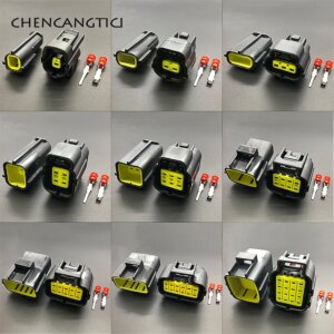 1 set lot 1 2 3 4 6 8 10 12 16 pins way Denso Waterproof Wire Connector Electrical Plug Car Auto Sealed Truck Harness Socket
