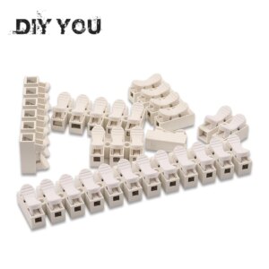 10/30/50/100PCS/Lot Electrical Cable Connectors CH-1/2/3/4/5/6/1212 Quick Wire Connectors 12 position Terminals Block Connector