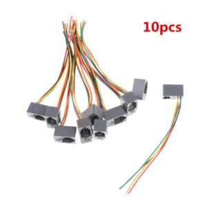 10 Pcs/lot 616E 4P4C RJ11 Female Telephone Connector Adapter 4 Wires 8cm Wholesale