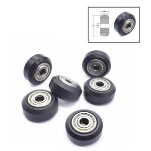 10PC Openbuilds Plastic wheel POM with Bearings big Models Passive Round wheel Idler Pulley Gear perlin wheel for CR10 Ender 3