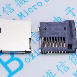 10PCS/LOT Micro SD card seat SMD 9Pin TF Micro SD Card Solder Socket Connectors Adapter Automatic PCB Connector Push/Push Type